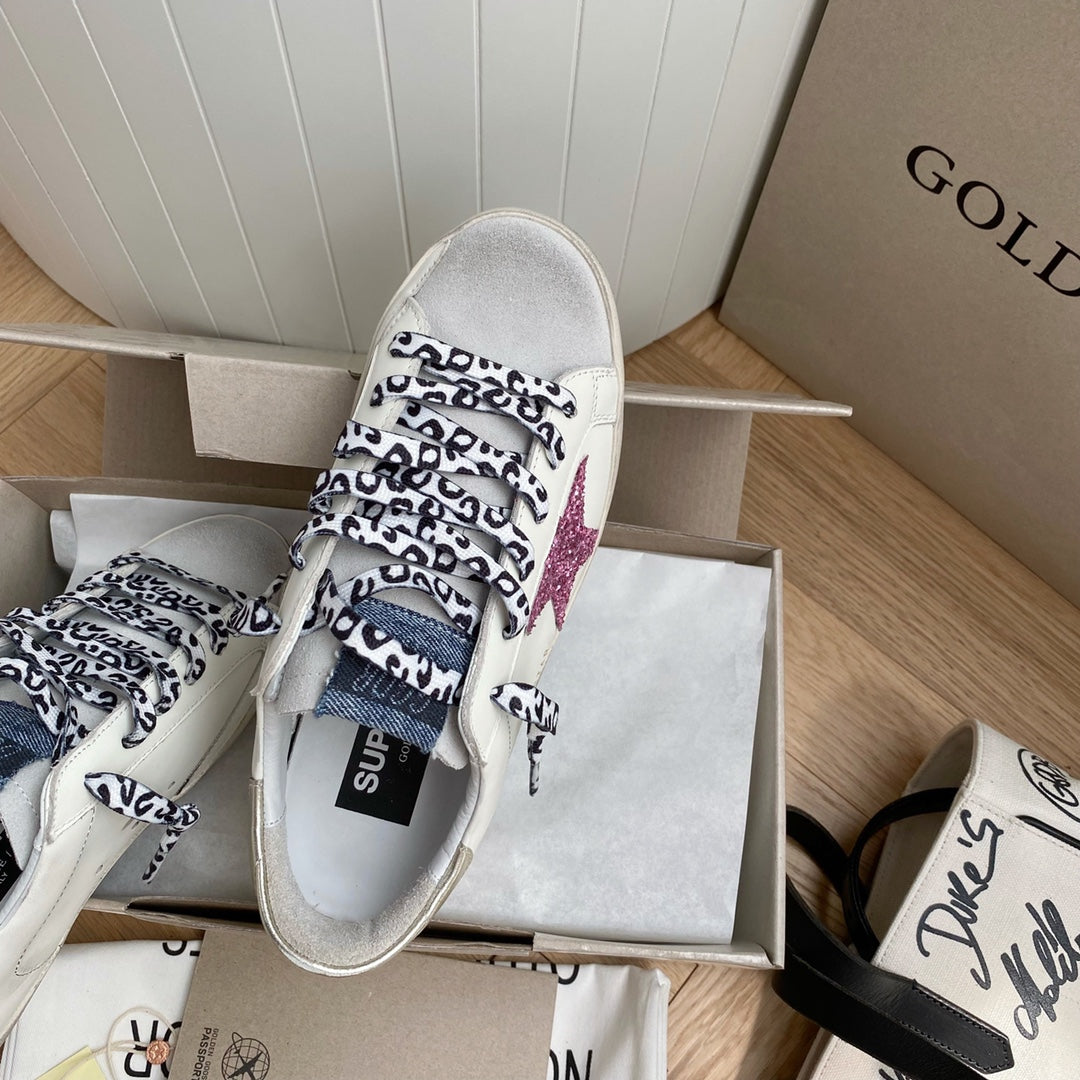 Golden Goose Vintage Distressed Sneakers #226