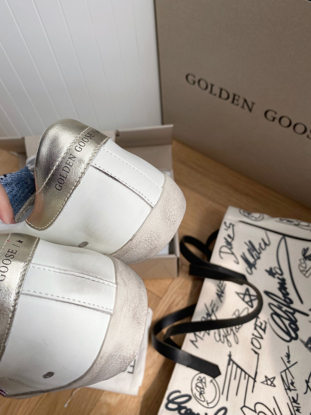 Golden Goose Vintage Distressed Sneakers #226