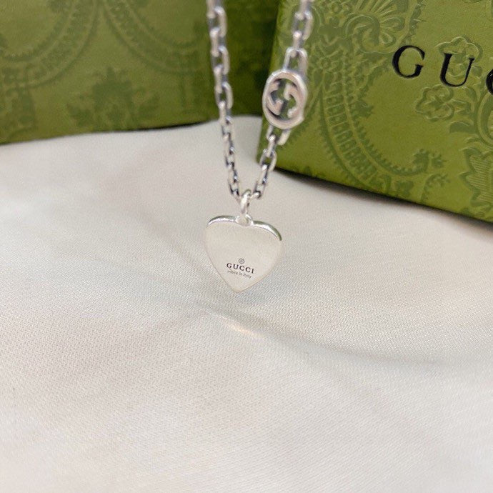 Gucci 925 Silver Enamel Necklace