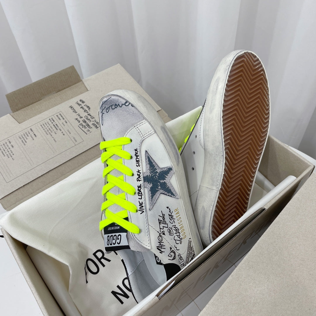 Golden Goose Vintage Distressed Sneakers #310