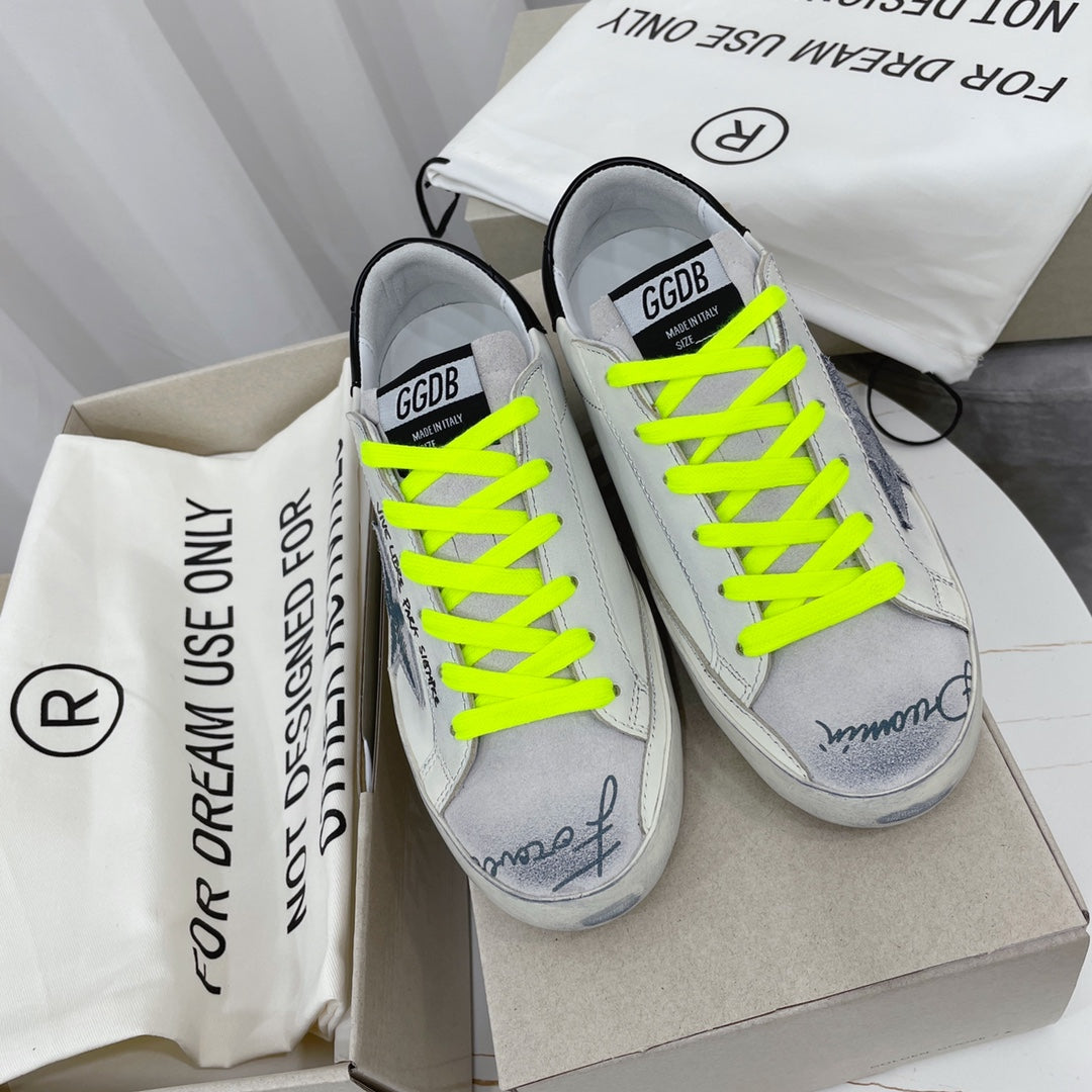 Golden Goose Vintage Distressed Sneakers #310