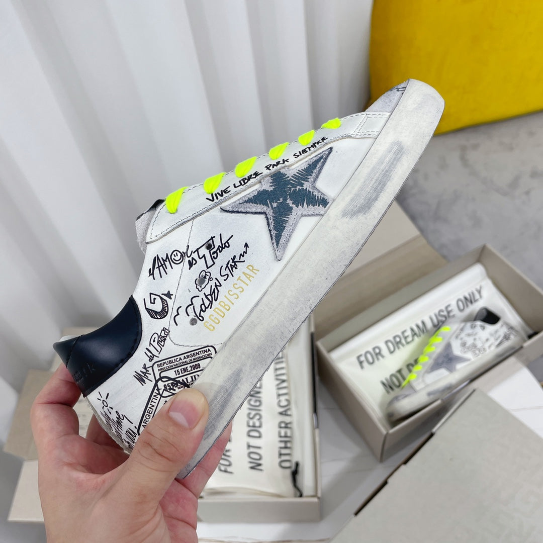Golden Goose Vintage Distressed Sneakers #310