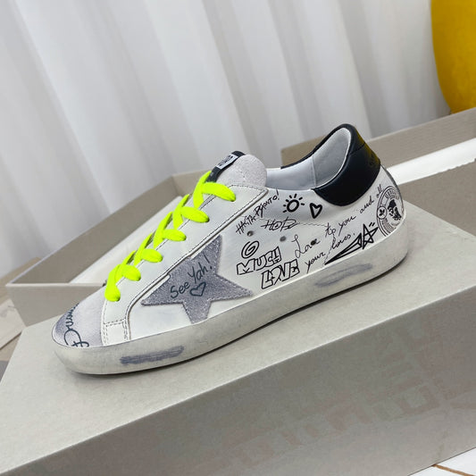 Golden Goose Vintage Distressed Sneakers #310