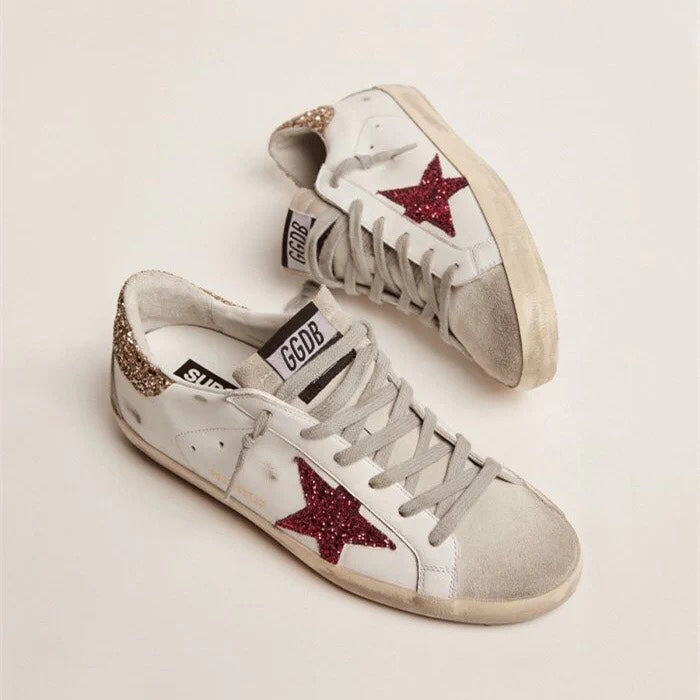 Golden Goose Vintage Distressed Sneakers #329