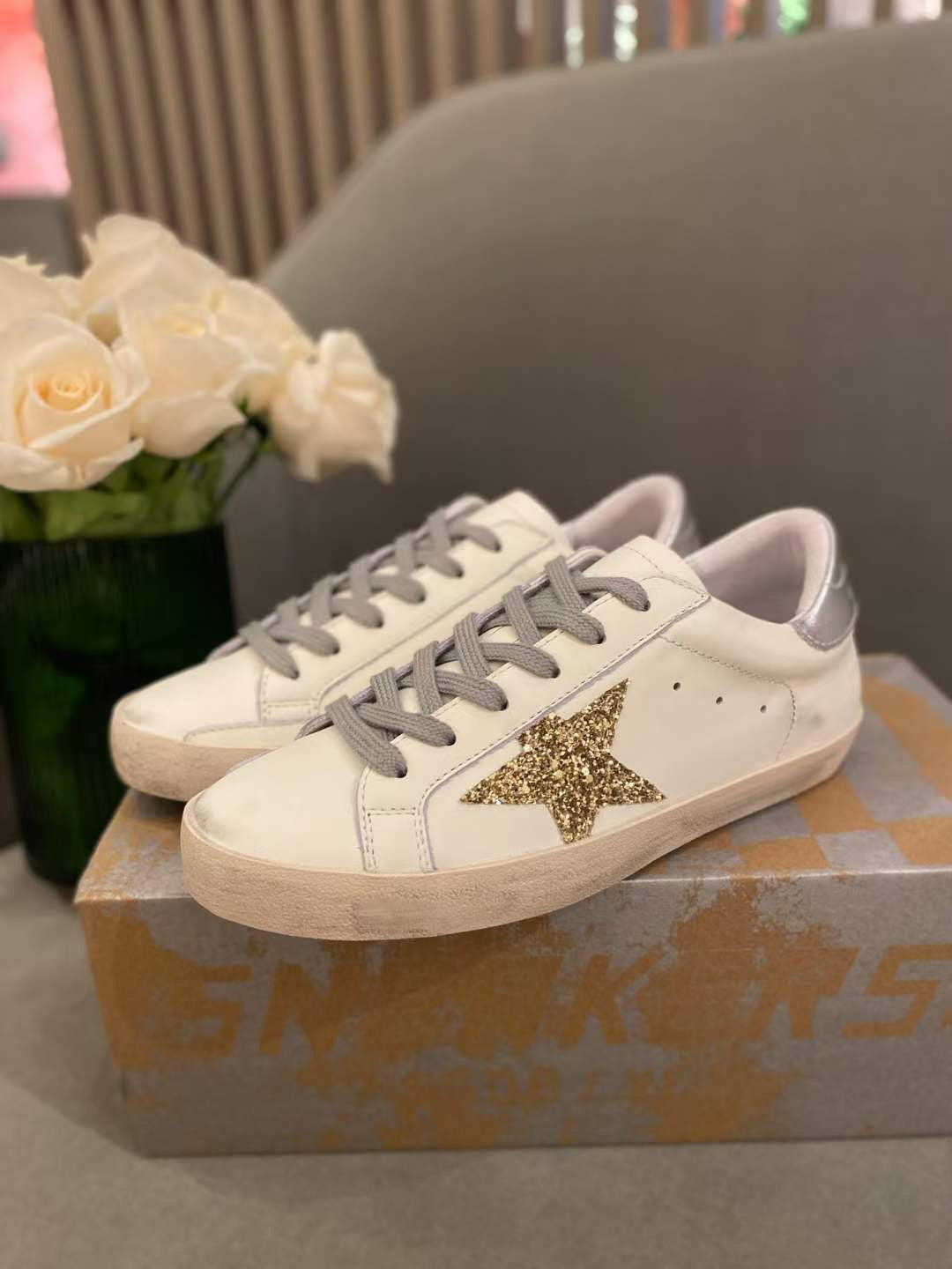 Golden Goose Vintage Distressed Sneakers #316