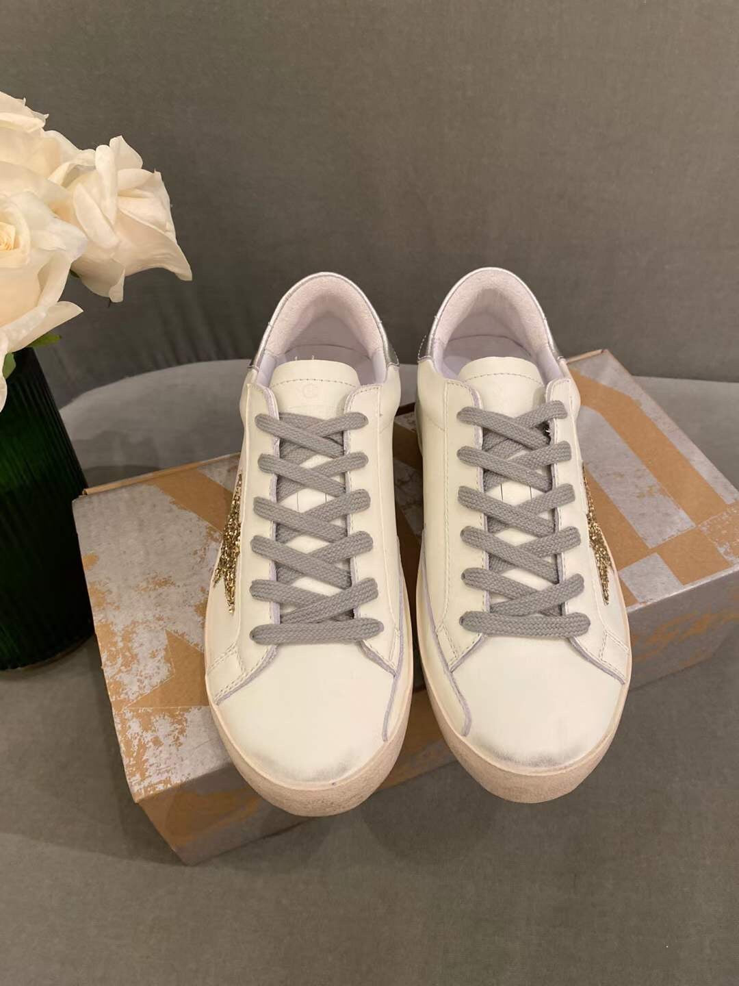 Golden Goose Vintage Distressed Sneakers #316