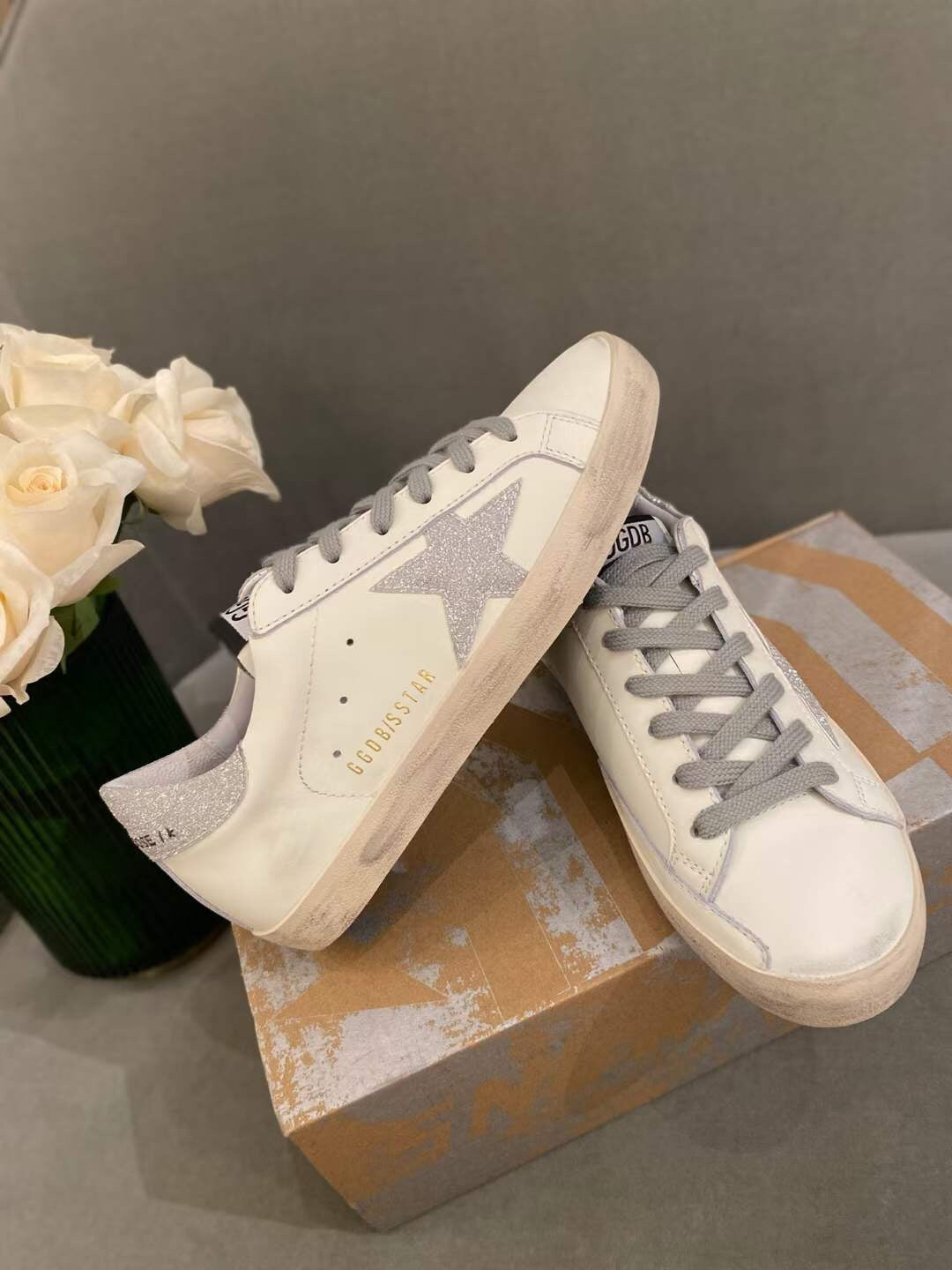 Golden Goose Vintage Distressed Sneakers #312