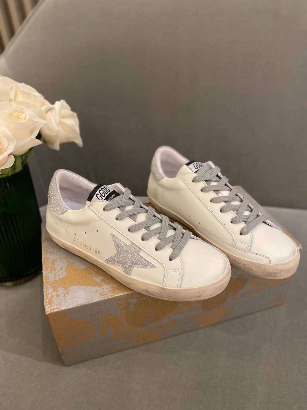 Golden Goose Vintage Distressed Sneakers #312