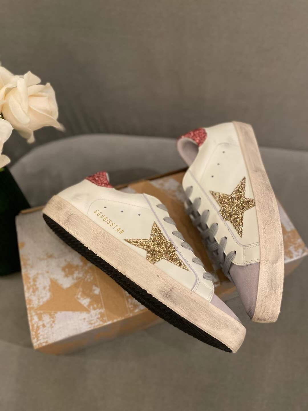 Golden Goose Vintage Distressed Sneakers #331