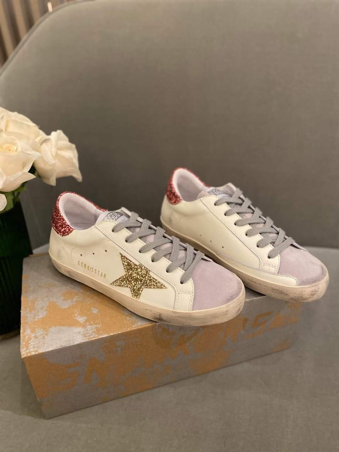 Golden Goose Vintage Distressed Sneakers #331