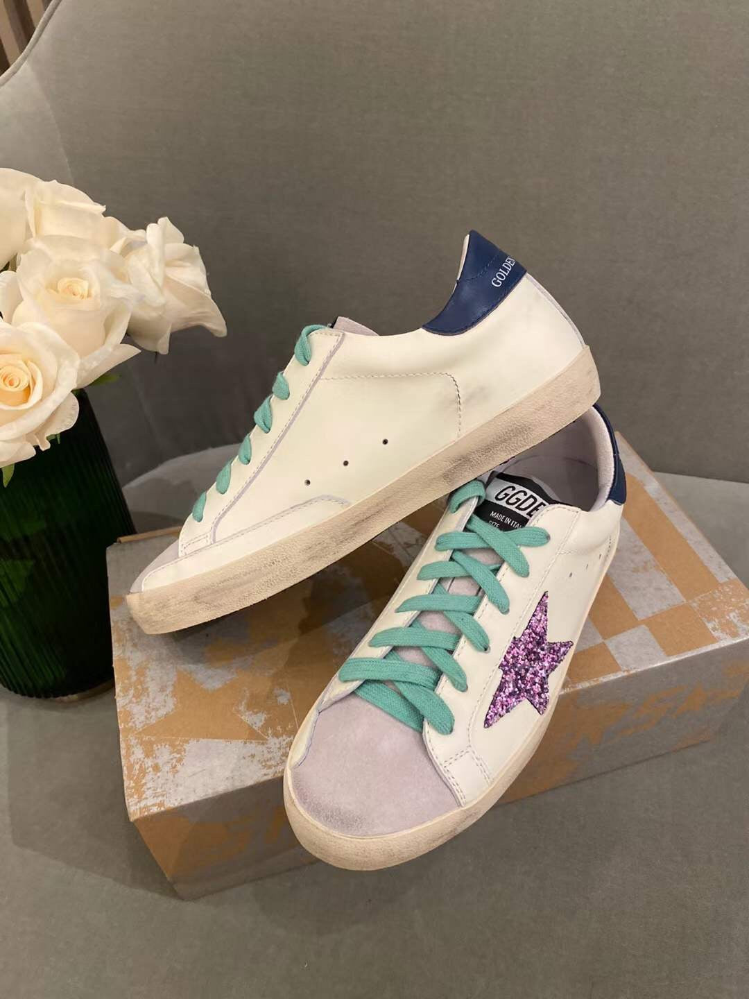 Golden Goose Vintage Distressed Sneakers #313
