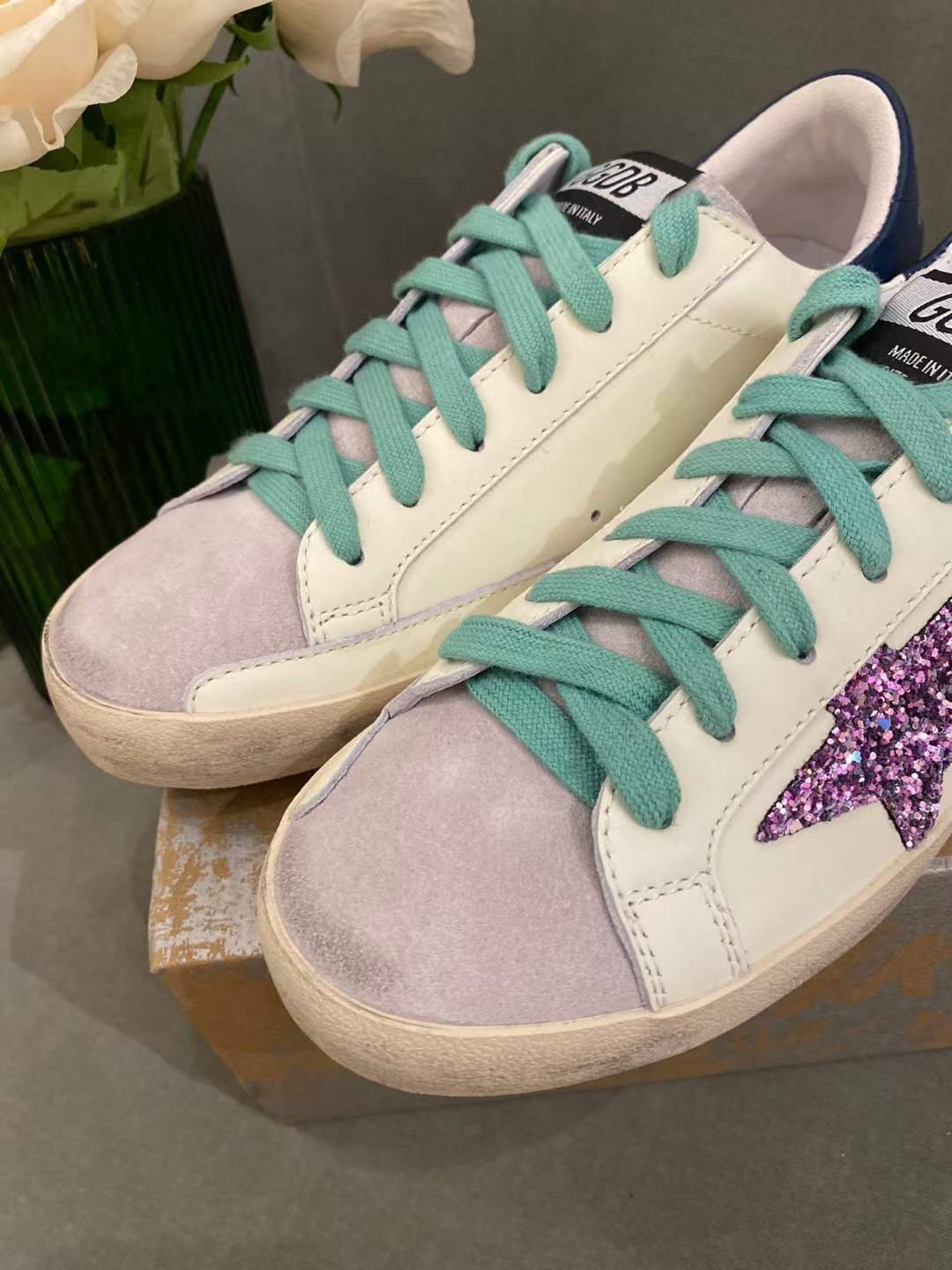 Golden Goose Vintage Distressed Sneakers #313