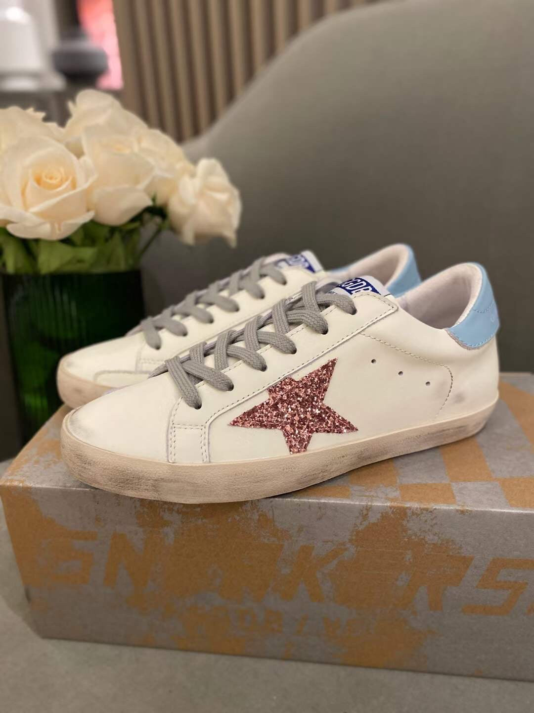 Golden Goose Vintage Distressed Sneakers #314