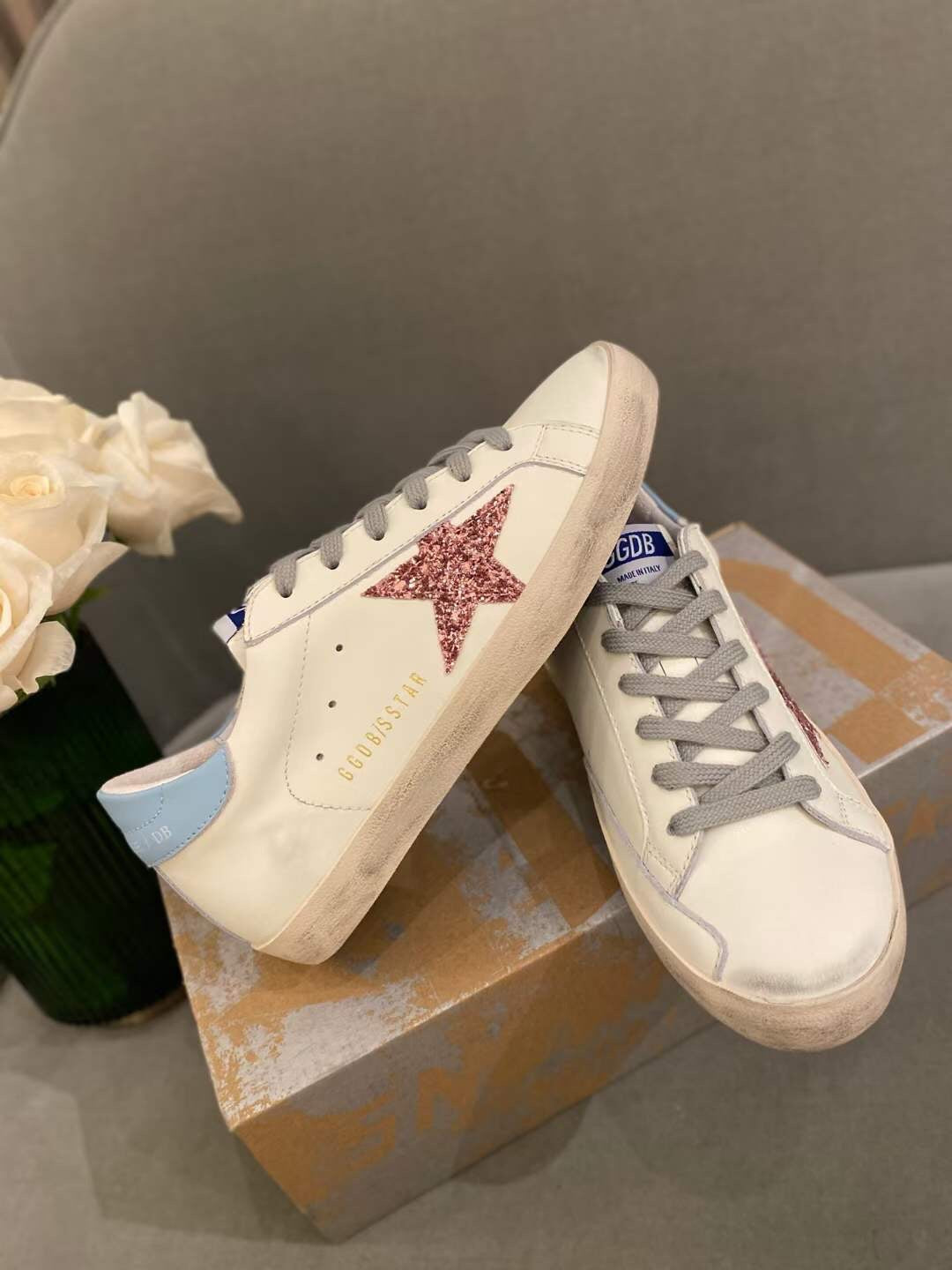 Golden Goose Vintage Distressed Sneakers #314