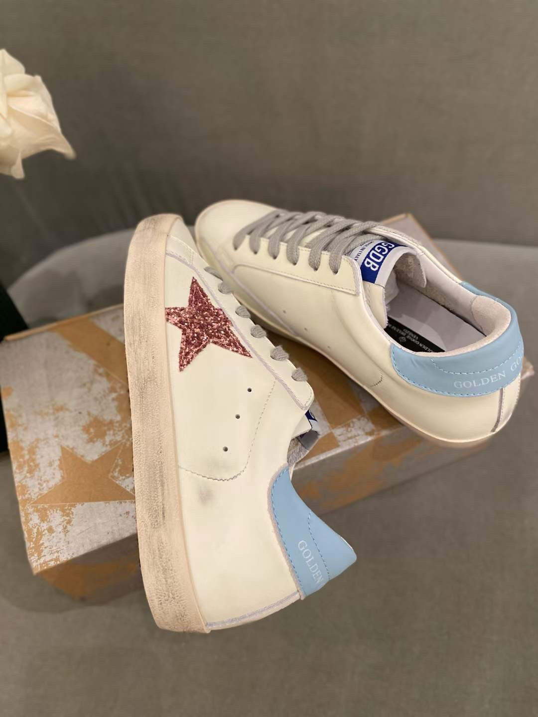 Golden Goose Vintage Distressed Sneakers #314