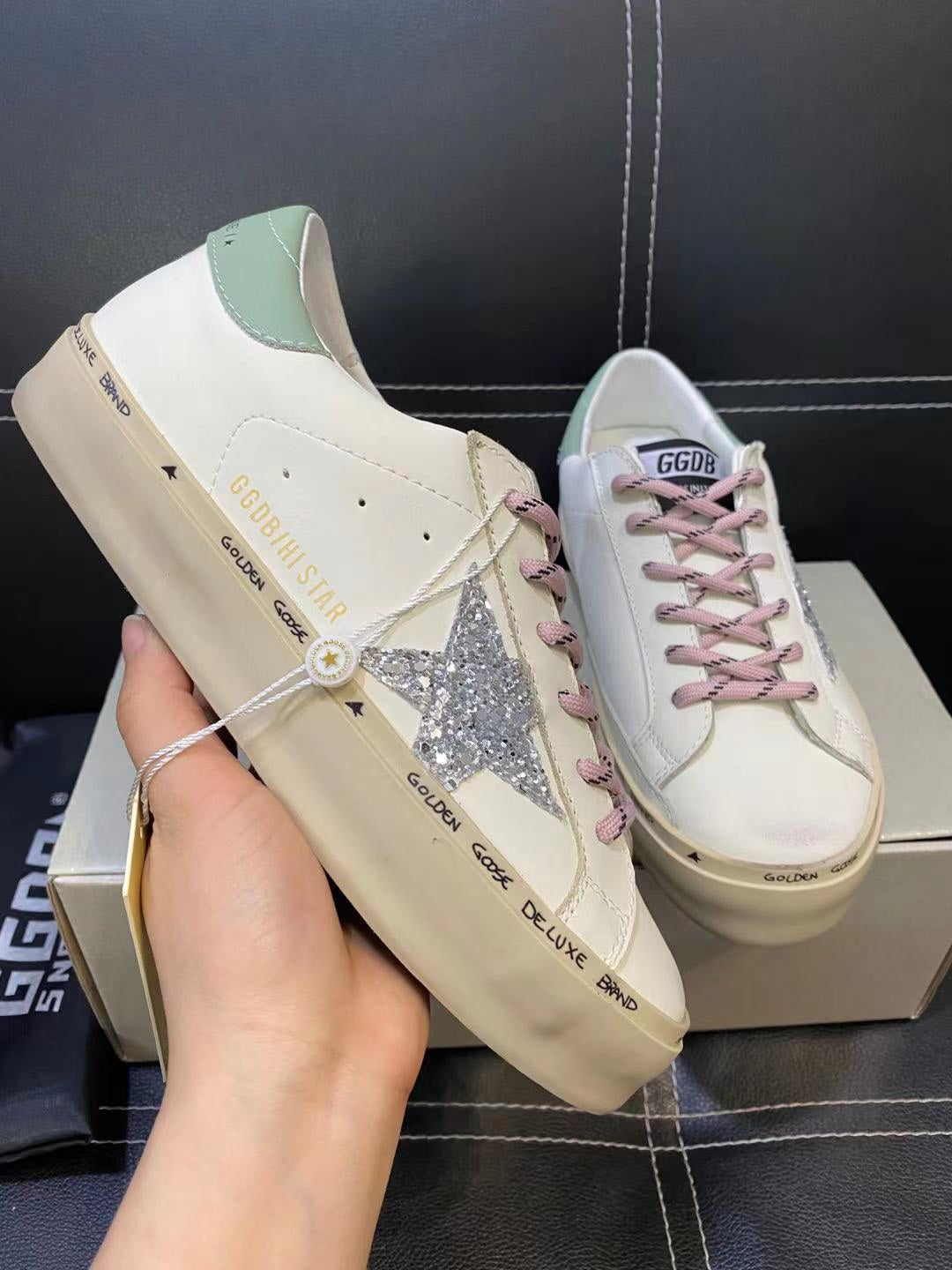 Golden Goose Vintage Distressed Sneakers #051