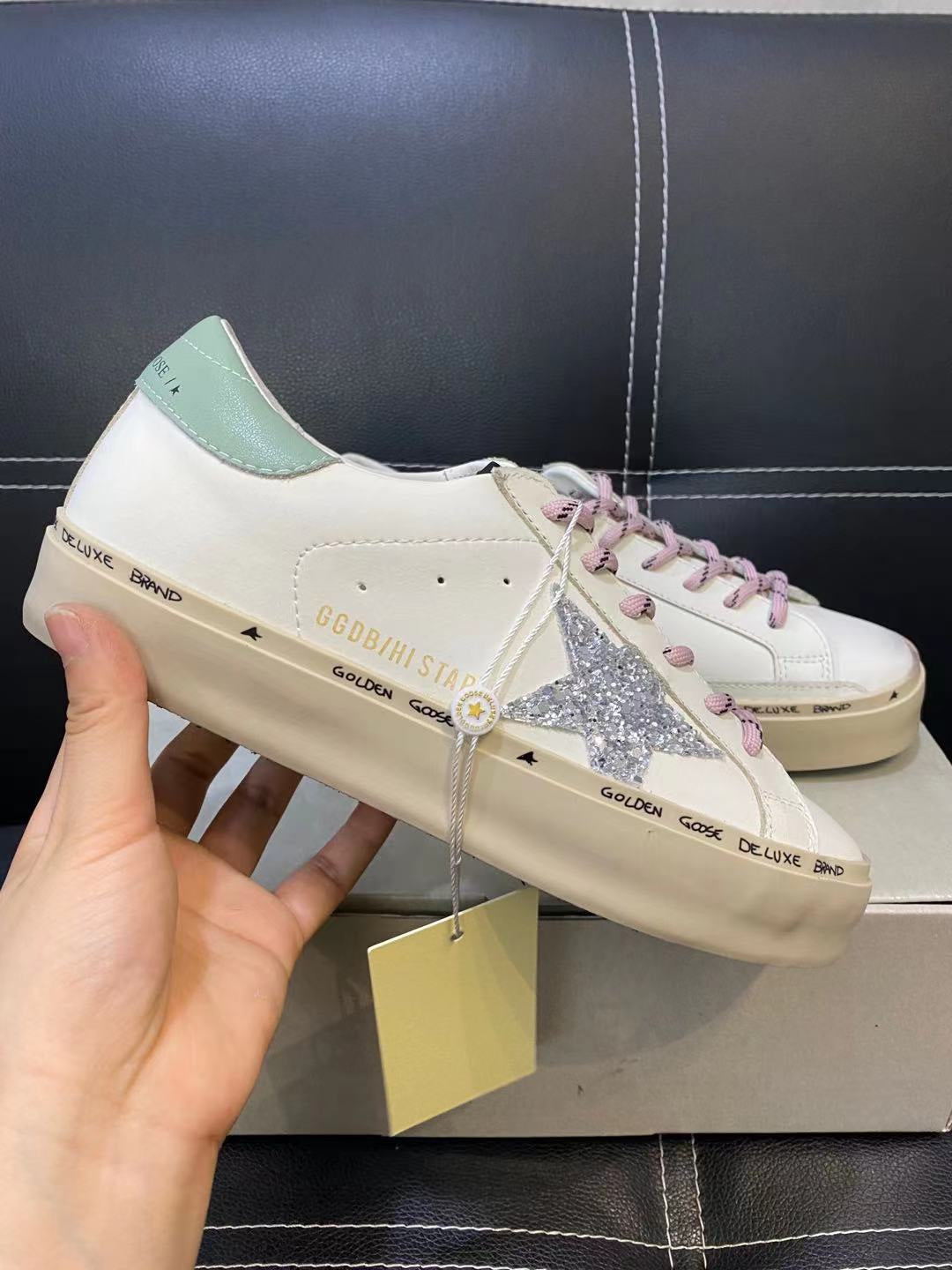 Golden Goose Vintage Distressed Sneakers #051