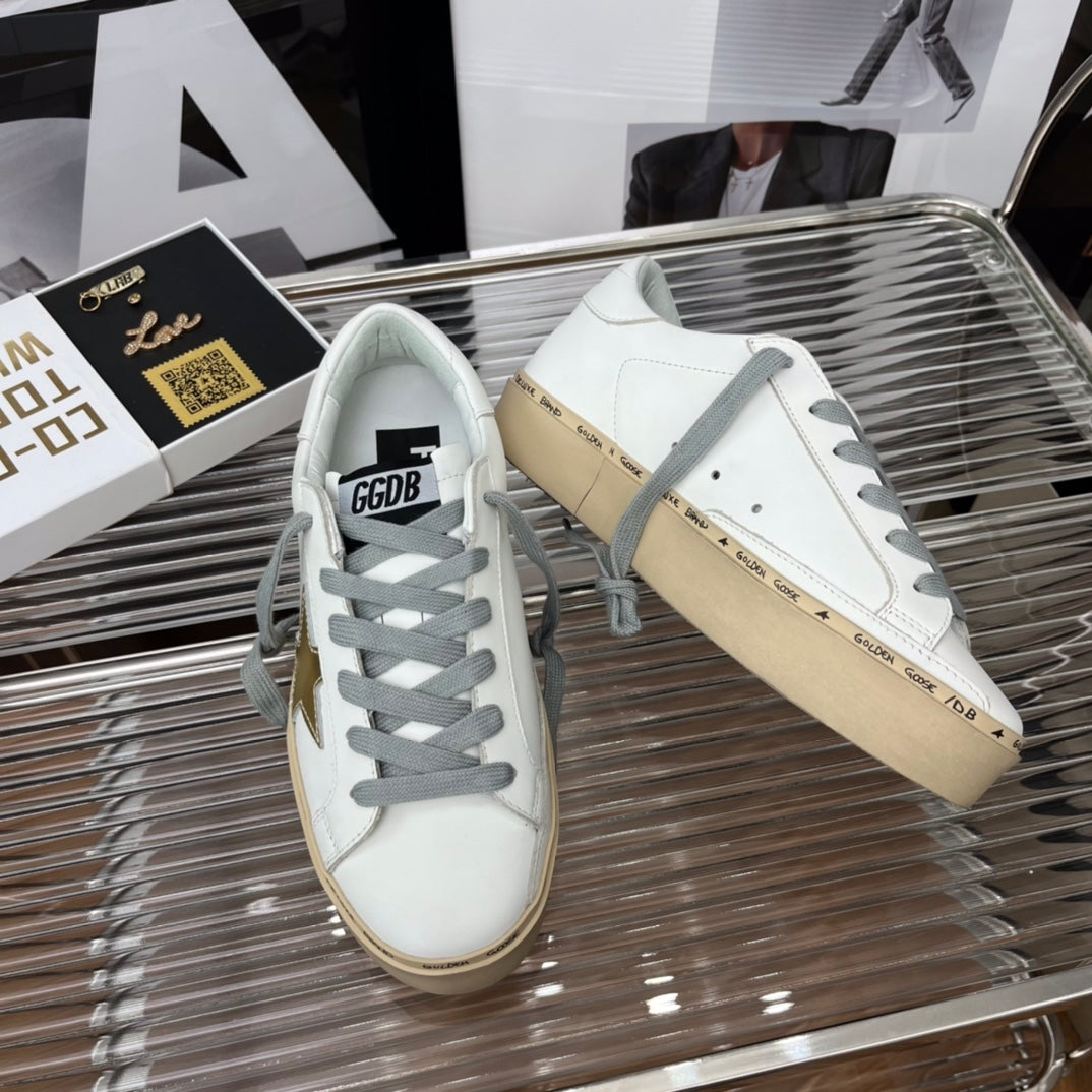 Golden Goose Vintage Distressed Sneakers #054