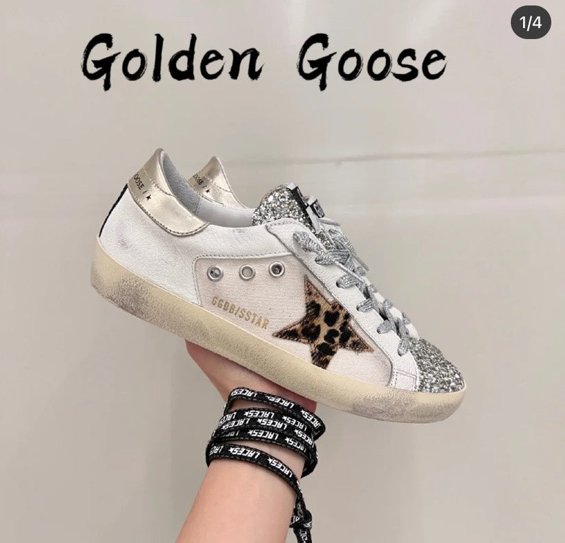 Golden Goose Vintage Distressed Sneakers #286