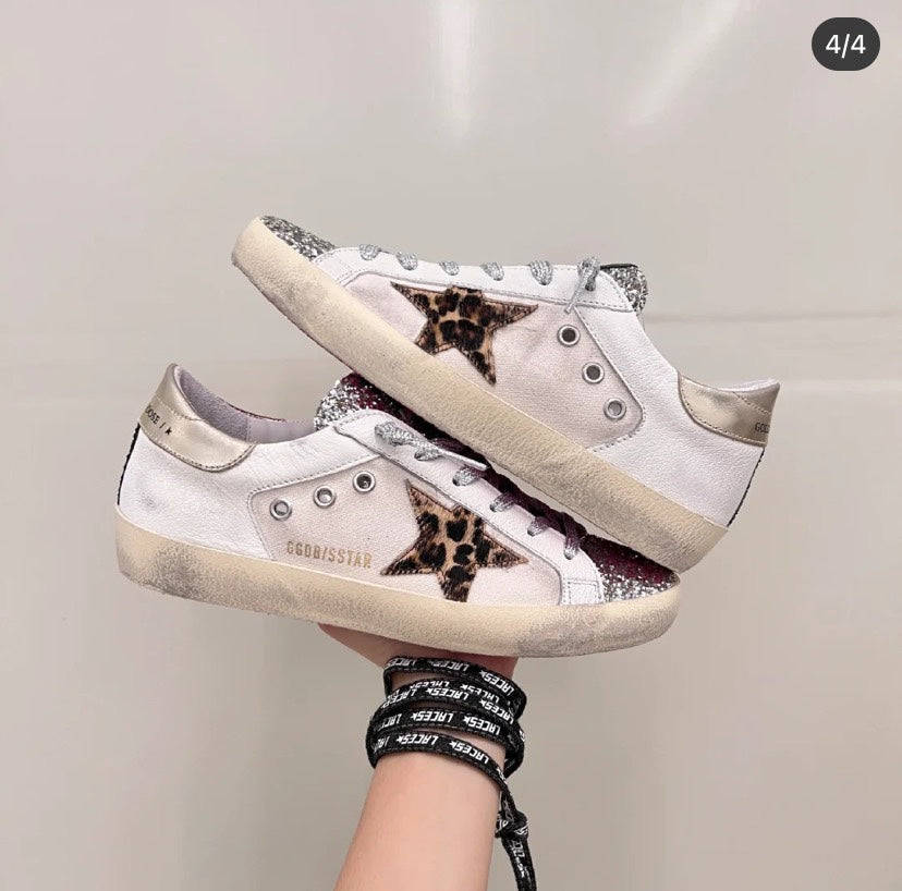 Golden Goose Vintage Distressed Sneakers #286