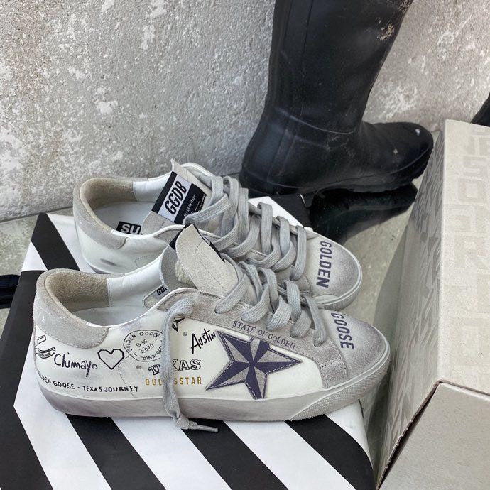 Golden Goose Vintage Distressed Sneakers #080