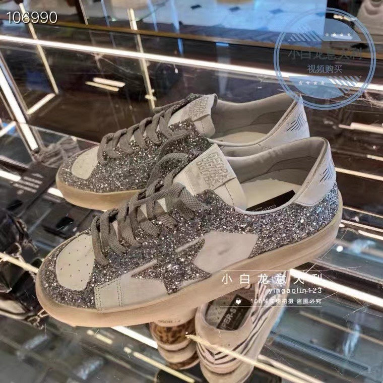 Golden Goose Vintage Distressed Sneakers #263