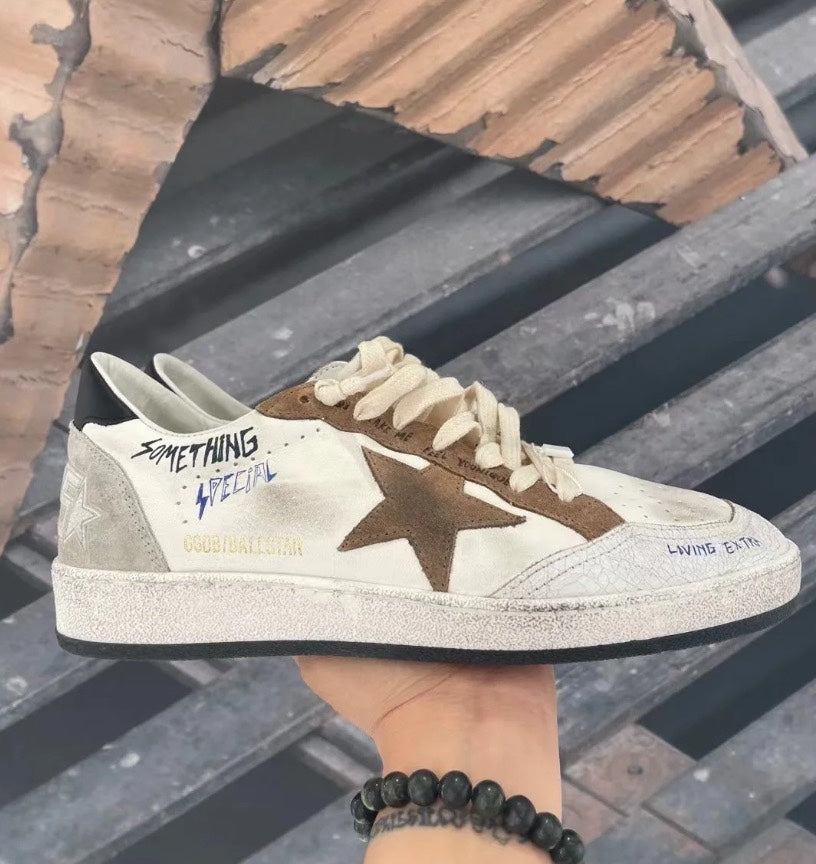 Golden Goose Vintage Distressed Sneakers #230