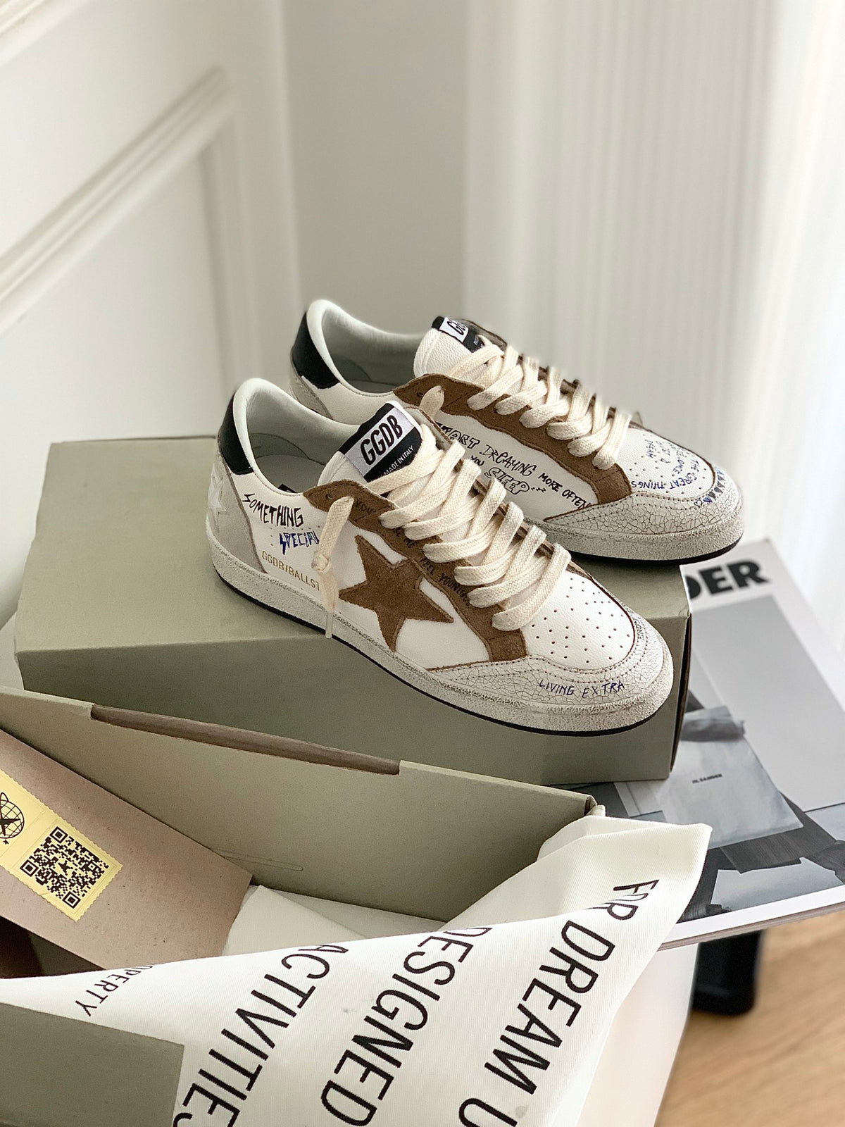 Golden Goose Vintage Distressed Sneakers #277