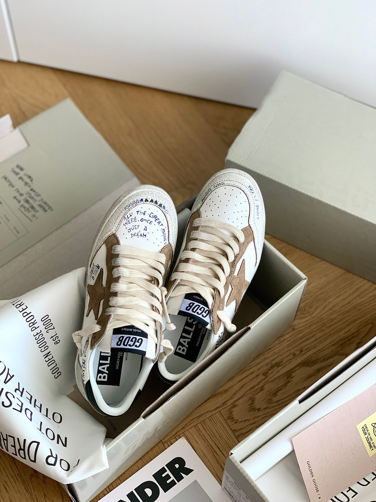 Golden Goose Vintage Distressed Sneakers #277