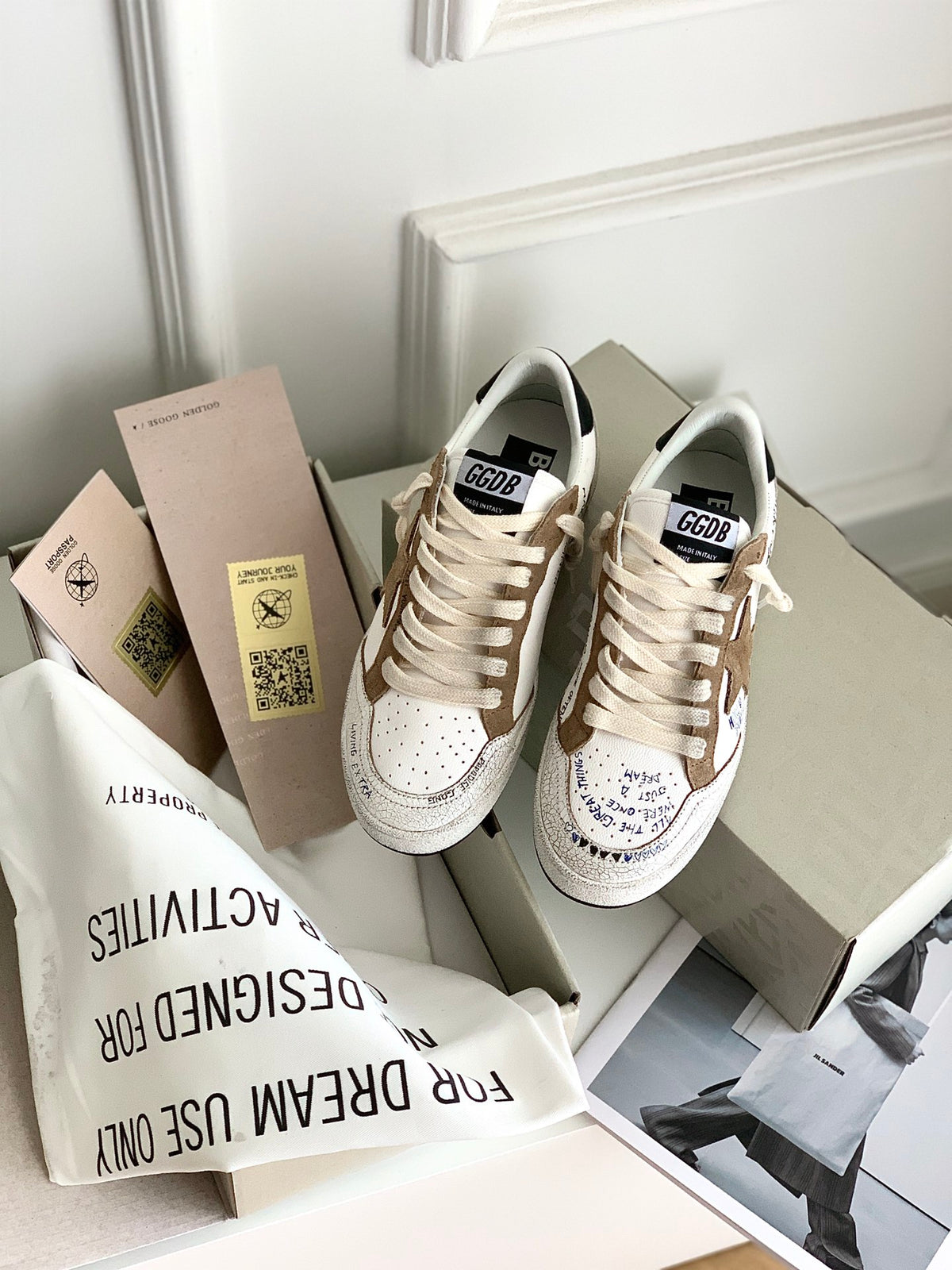 Golden Goose Vintage Distressed Sneakers #277