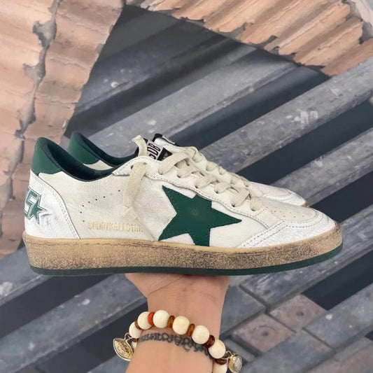 Golden Goose Vintage Distressed Sneakers #258