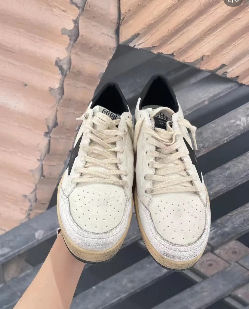 Golden Goose Vintage Distressed Sneakers #259