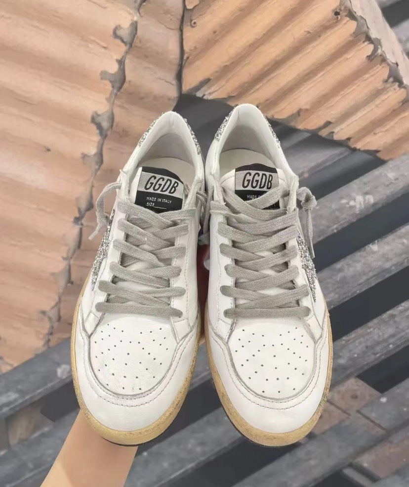 Golden Goose Vintage Distressed Sneakers #260