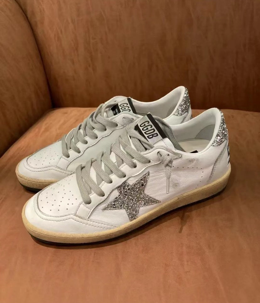 Golden Goose Vintage Distressed Sneakers #260