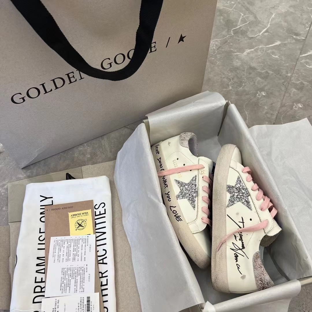 Golden Goose Vintage Distressed Sneakers #280