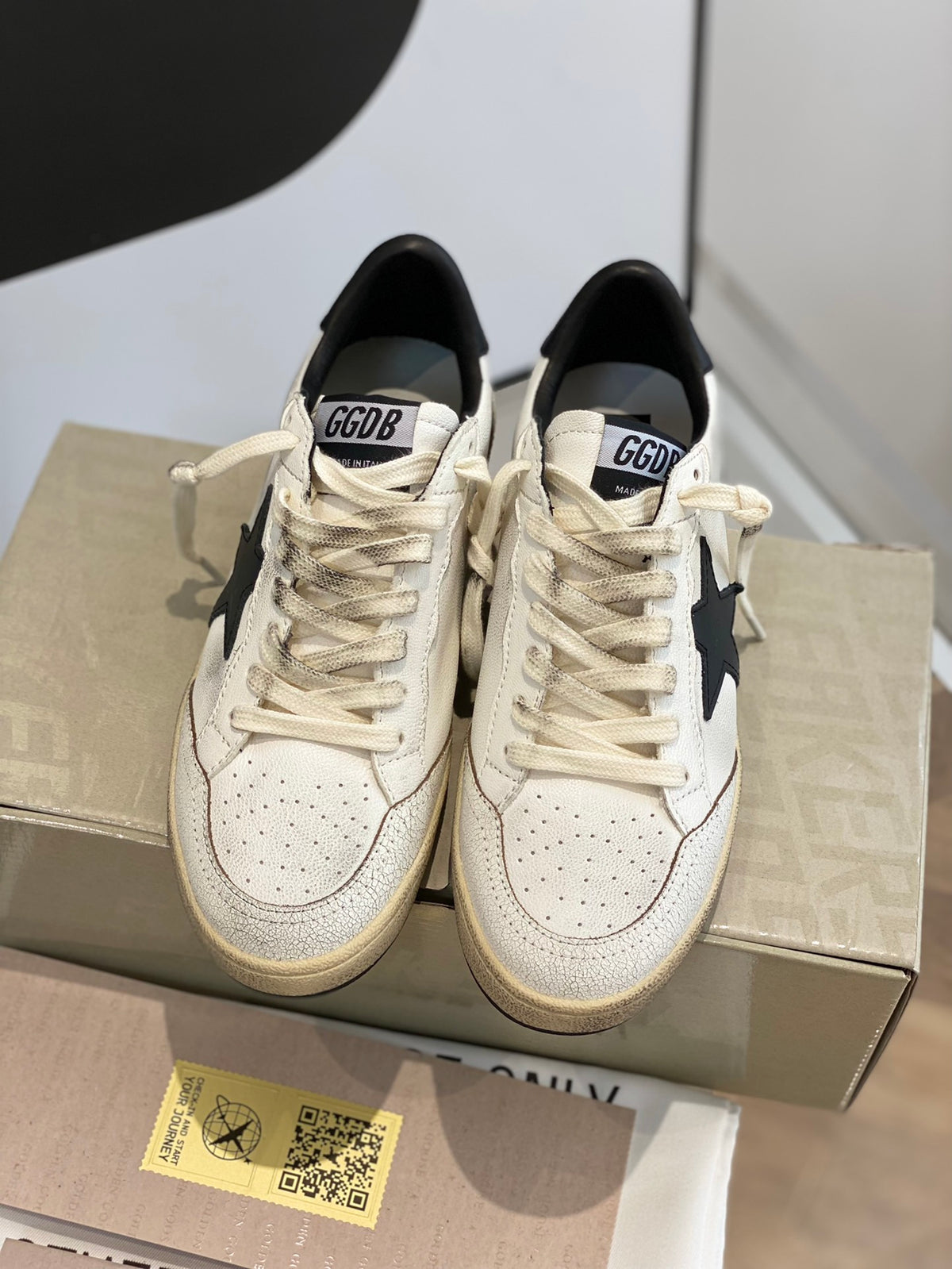 Golden Goose Vintage Distressed Sneakers #130