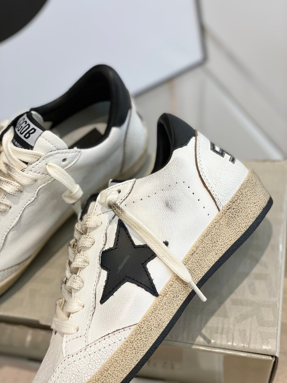 Golden Goose Vintage Distressed Sneakers #130