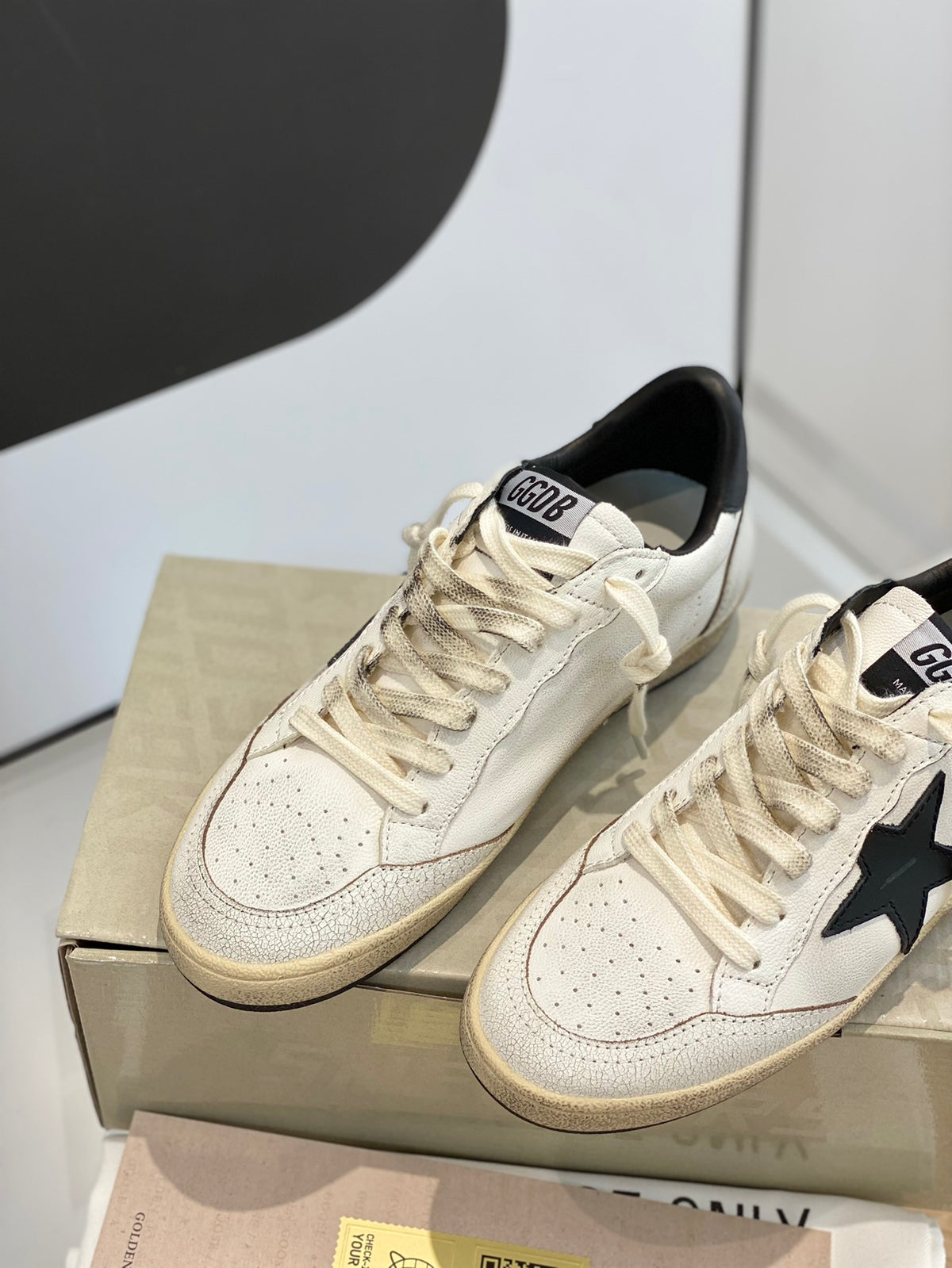Golden Goose Vintage Distressed Sneakers #130