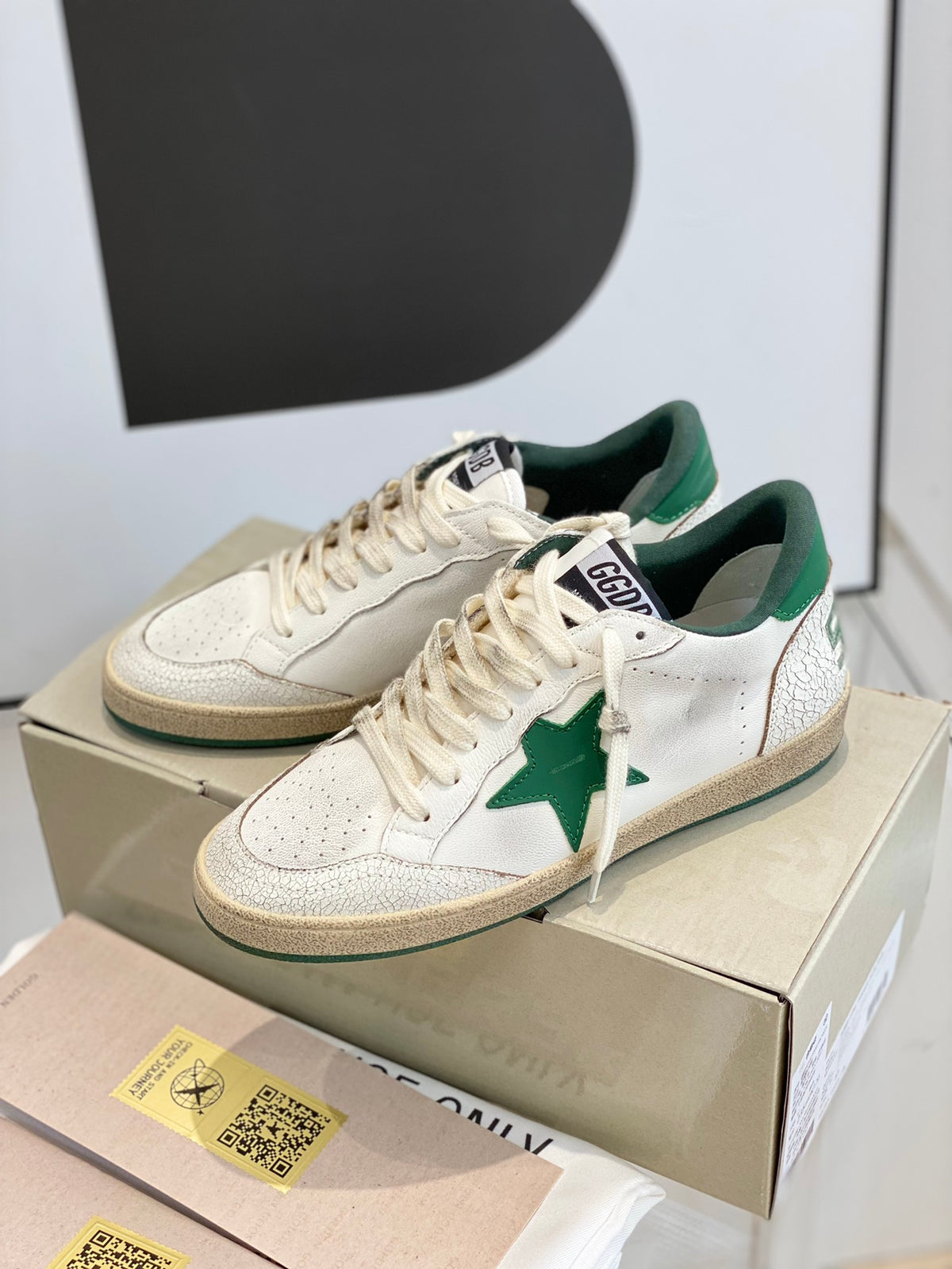 Golden Goose Vintage Distressed Sneakers #124