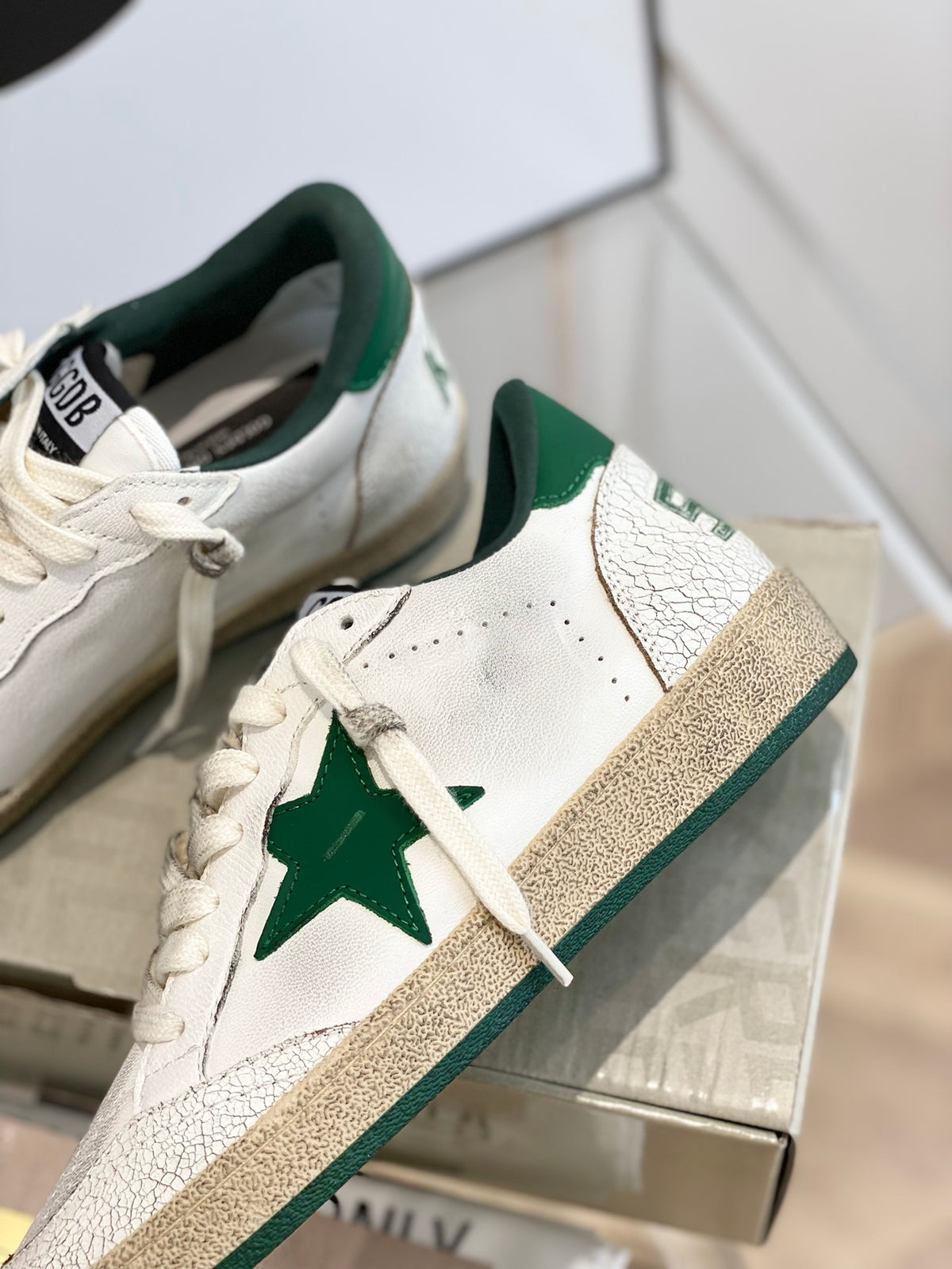 Golden Goose Vintage Distressed Sneakers #124