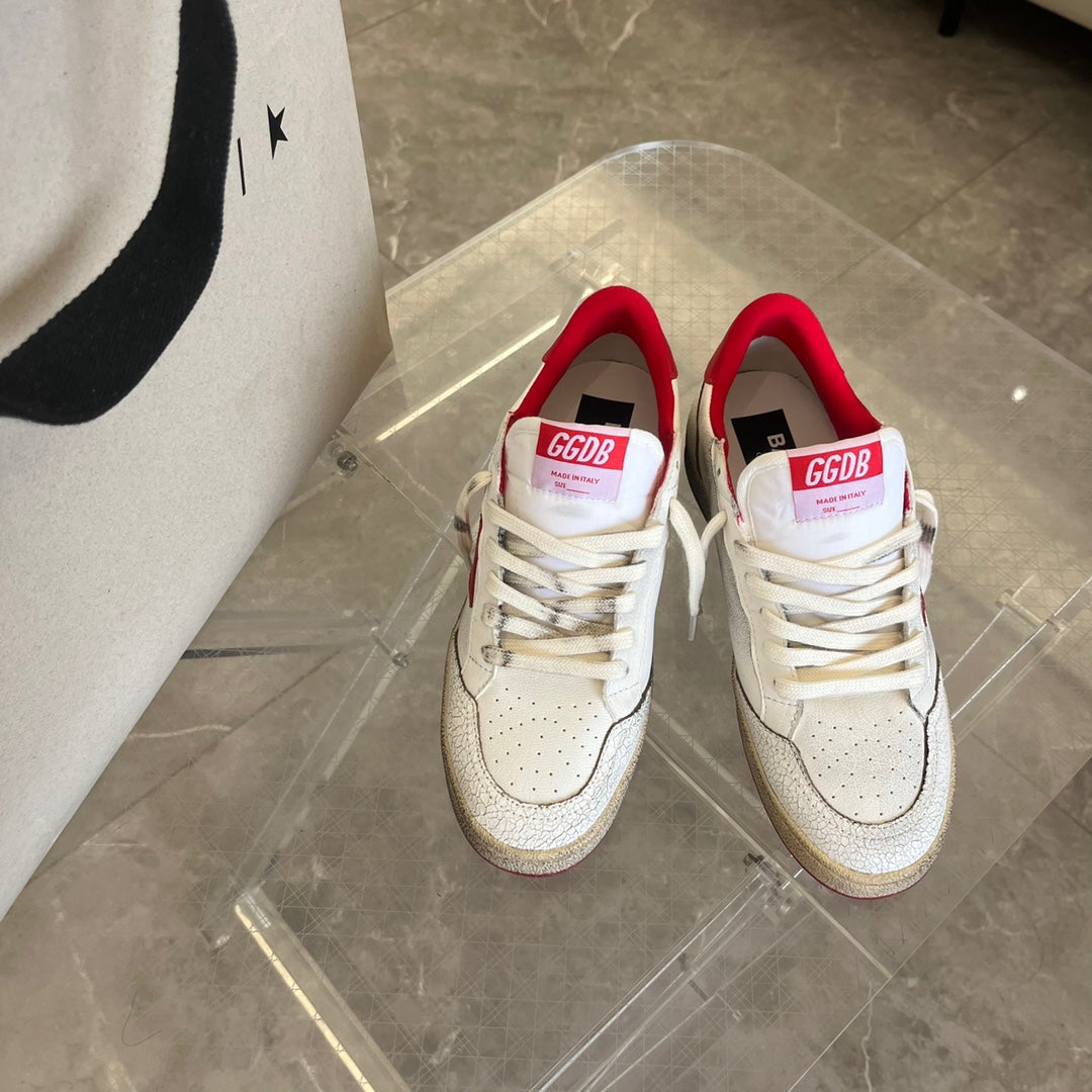 Golden Goose Vintage Distressed Sneakers #137