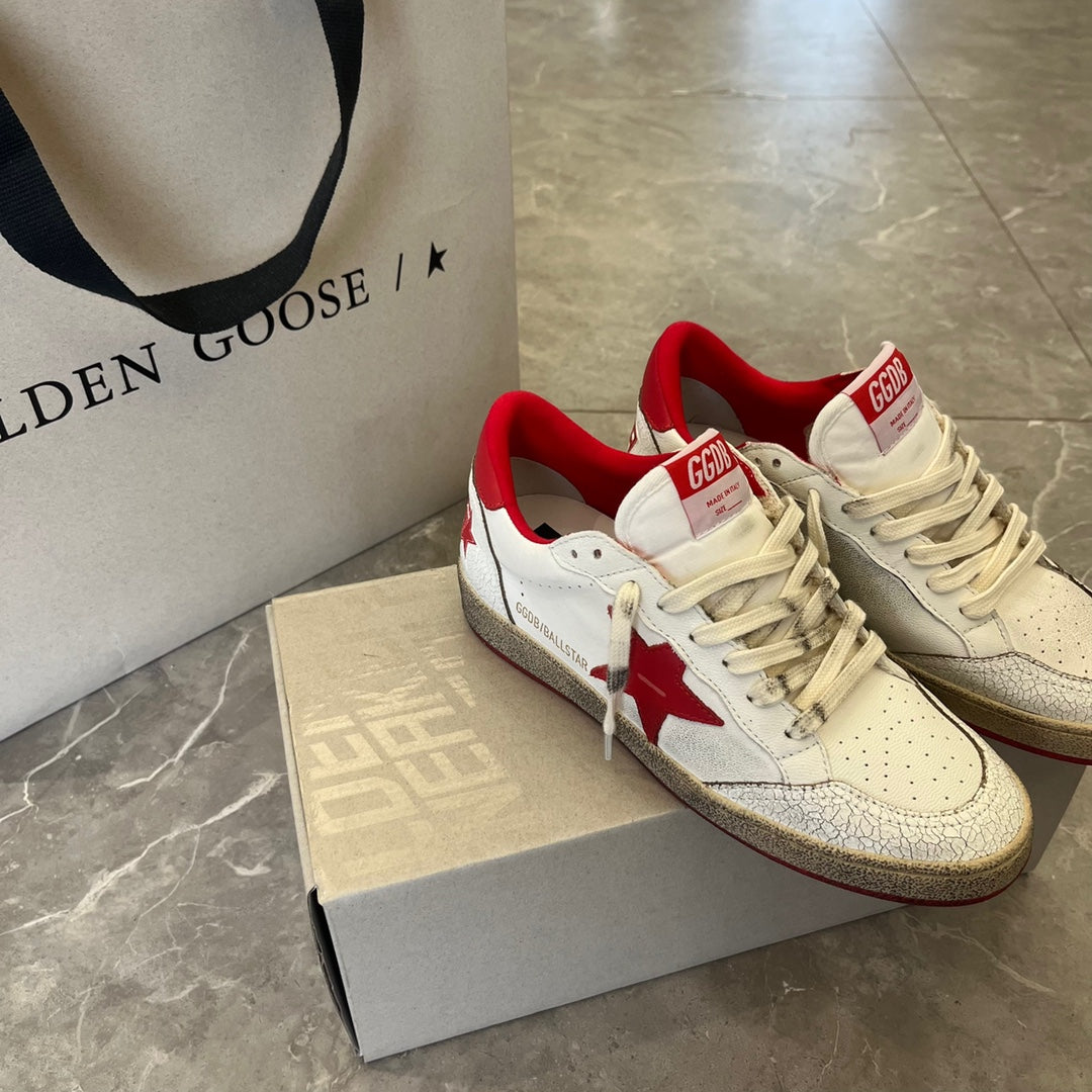 Golden Goose Vintage Distressed Sneakers #137
