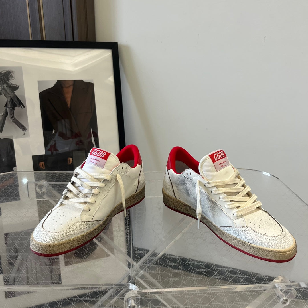 Golden Goose Vintage Distressed Sneakers #137