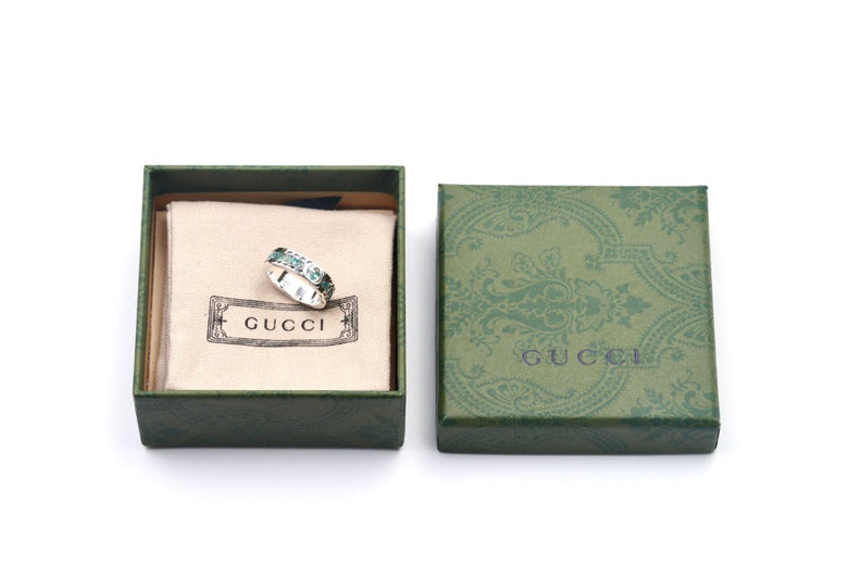 Gucci Enamel Double G Ring