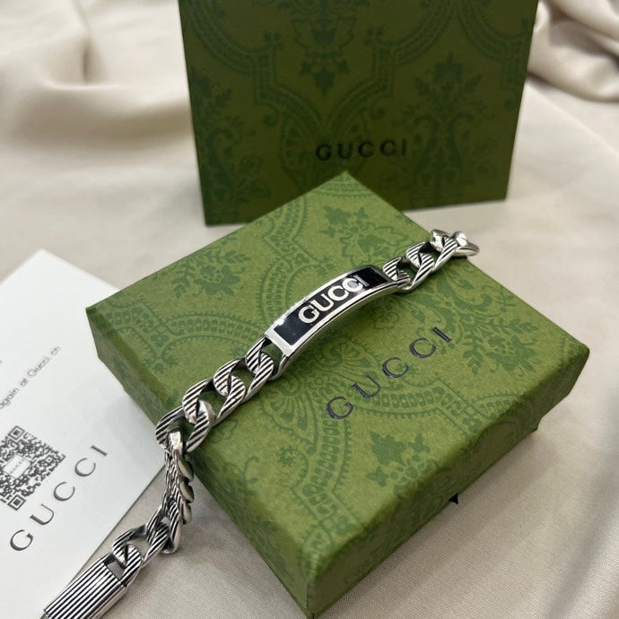 Gucci 925 Silver Enamel Bracelet