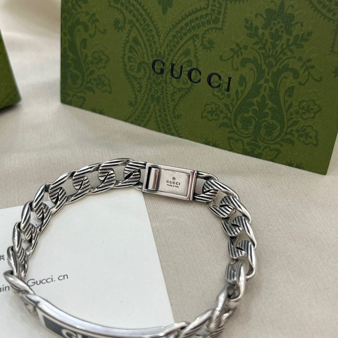 Gucci 925 Silver Enamel Bracelet