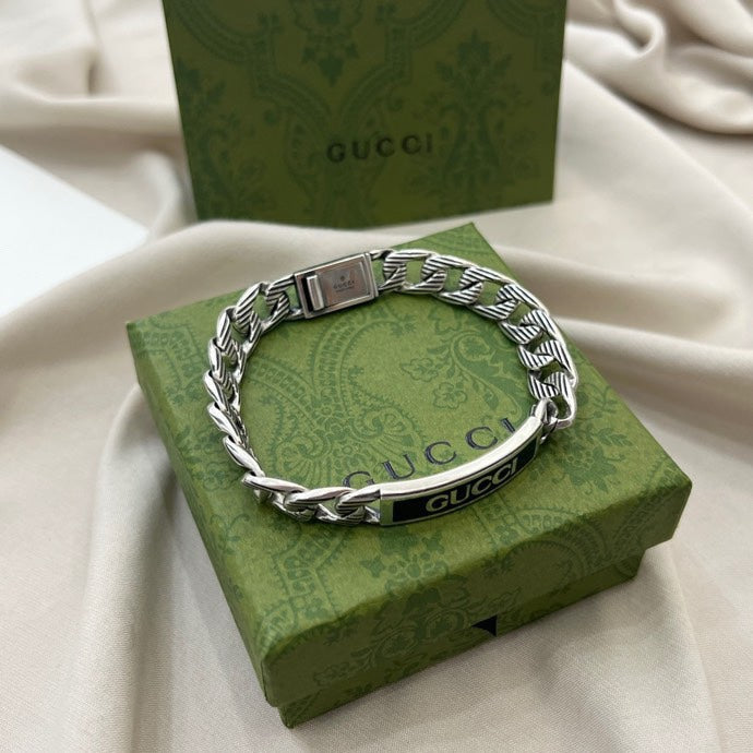 Gucci 925 Silver Enamel Bracelet
