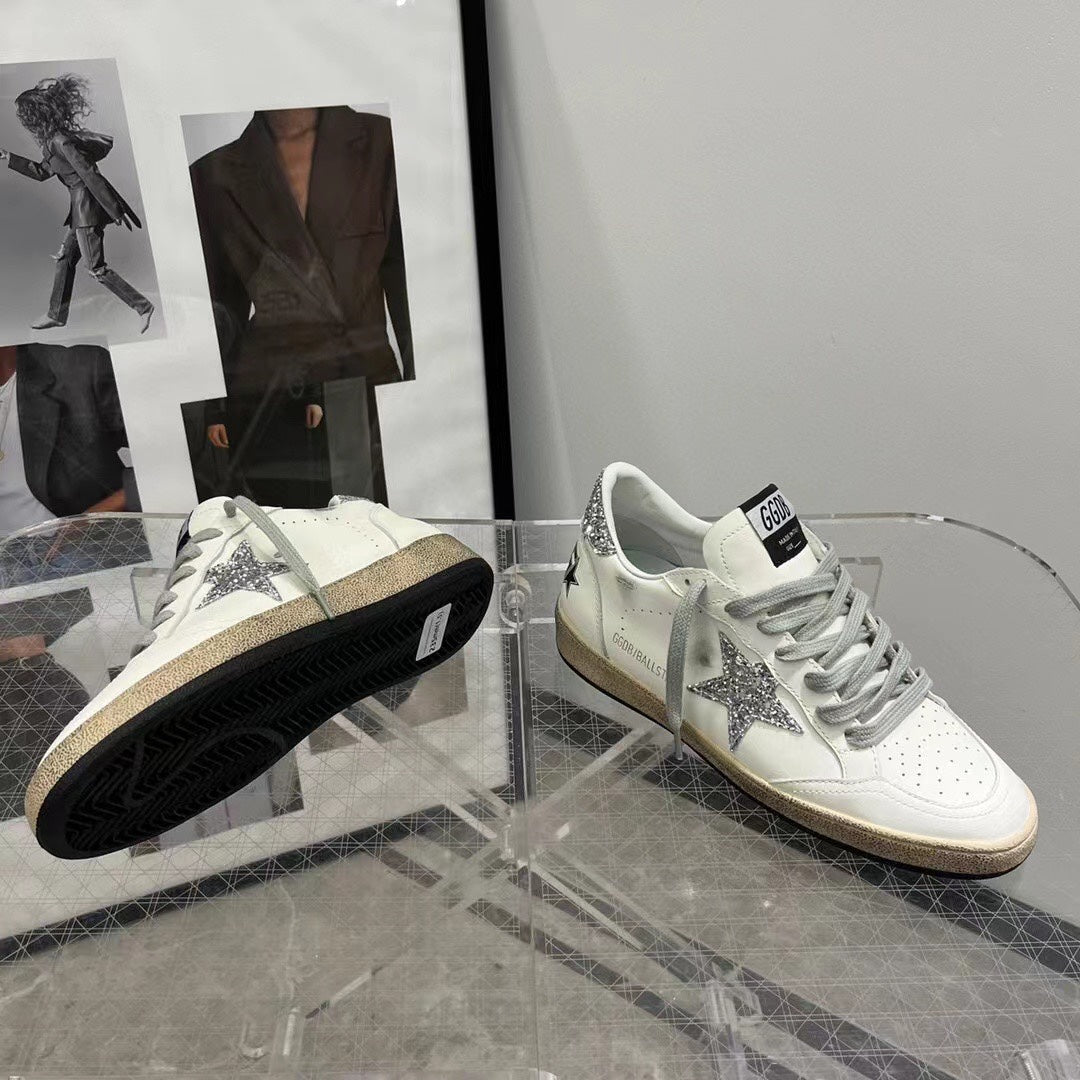 Golden Goose Vintage Distressed Sneakers #156