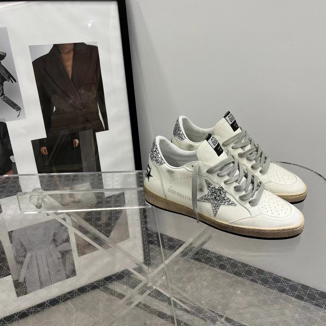 Golden Goose Vintage Distressed Sneakers #156