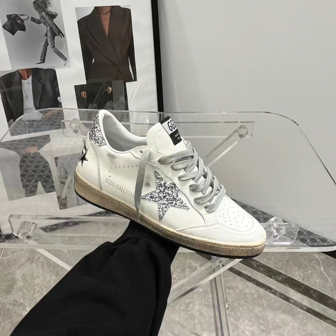 Golden Goose Vintage Distressed Sneakers #156
